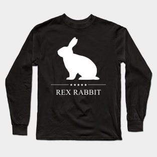 Rex Rabbit White Silhouette Long Sleeve T-Shirt